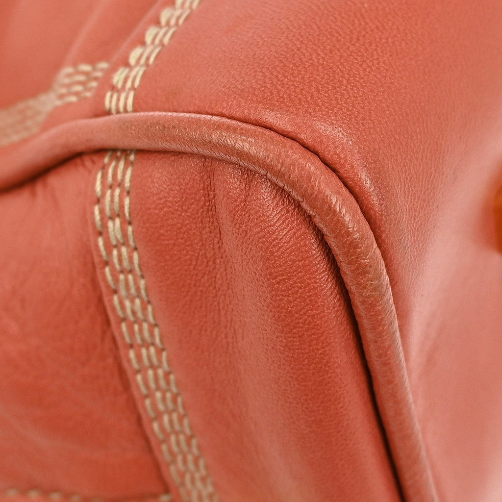Loewe Amazona Bag Leather Pink Leather Handbag ( )