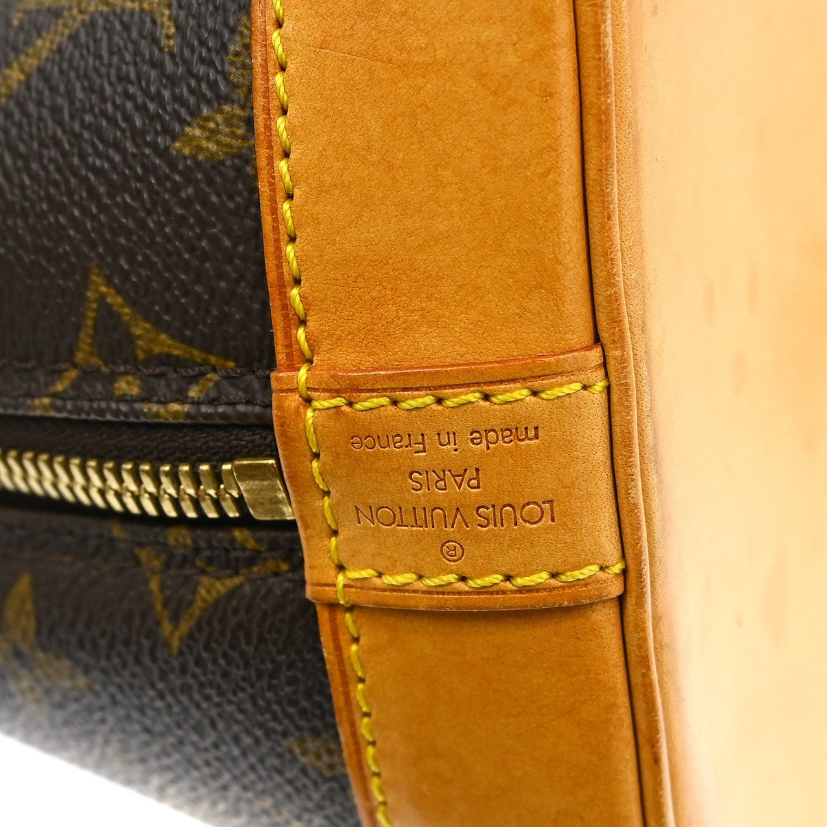 Louis Vuitton Alma Handbag Monogram Canvas Brown Canvas Handbag ( )