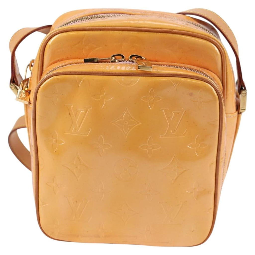 Louis Vuitton Wooster Handbag Monogram Vernis Beige Patent_Leather Bag (Authentic  )