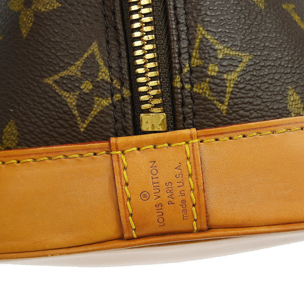 Louis Vuitton Alma Handbag Monogram Canvas Brown Canvas Handbag ( )