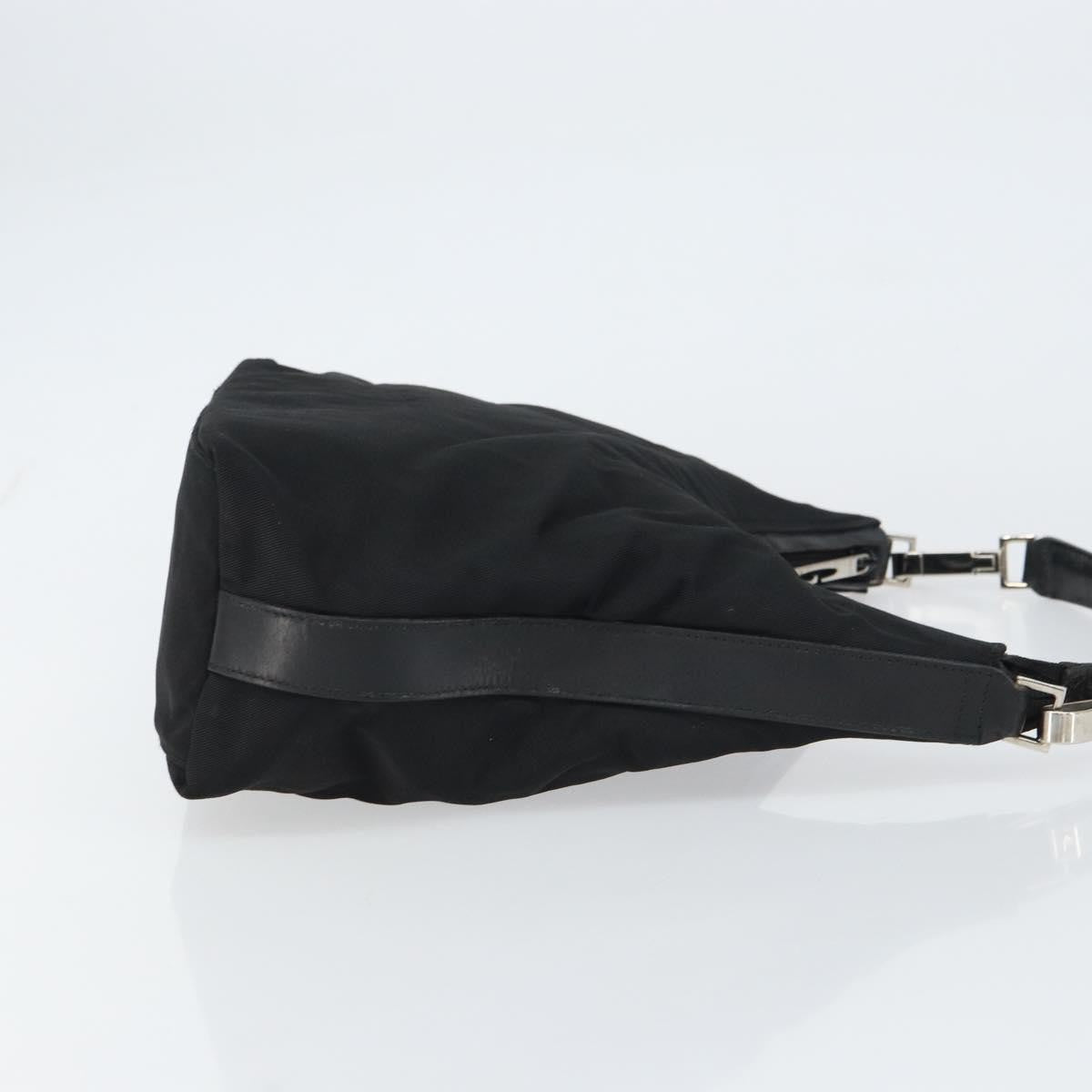 Gucci Zip Hobo Nylon Black Nylon Handbag (Authentic  )
