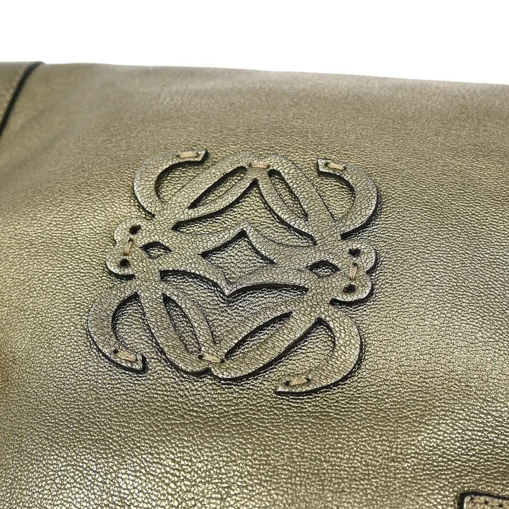 Loewe Amazona Bag Leather Gold Leather Handbag ( )