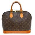 Louis Vuitton Vintage Alma Handbag Monogram Canvas Brown Canvas Handbag ( )