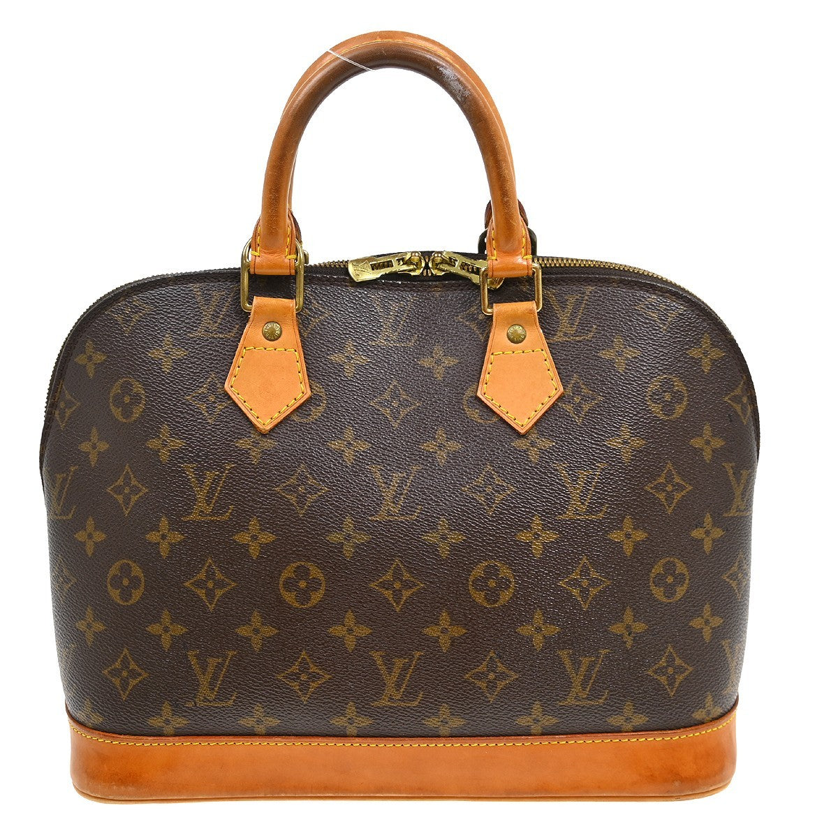Louis Vuitton Vintage Alma Handbag Monogram Canvas Brown Canvas Handbag ( )