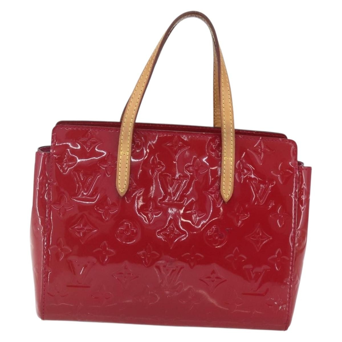 Louis Vuitton Catalina Handbag Monogram Vernis Pink Patent_Leather Handbag (Authentic  )