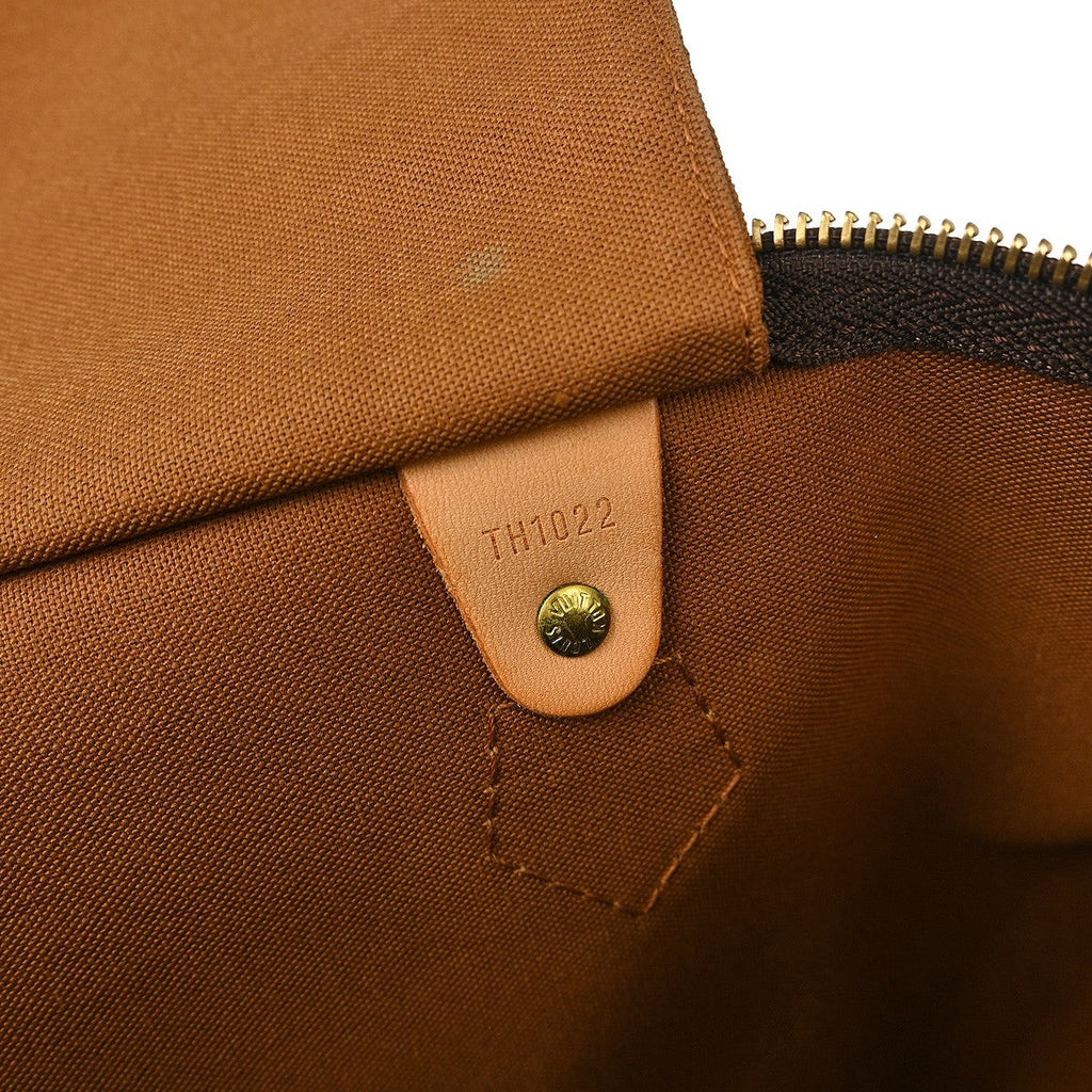 Louis Vuitton Speedy Handbag Monogram Canvas Brown Canvas Handbag ( )