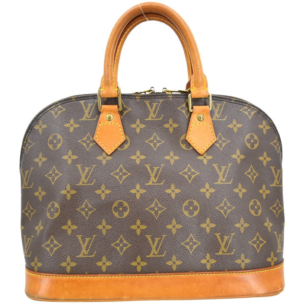 Louis Vuitton Alma Handbag Monogram Canvas Brown Canvas Handbag ( )