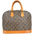 Louis Vuitton Alma Handbag Monogram Canvas Brown Canvas Handbag ( )