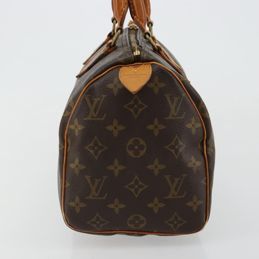 Louis Vuitton Speedy Handbag Monogram Canvas Brown Canvas Handbag ( )