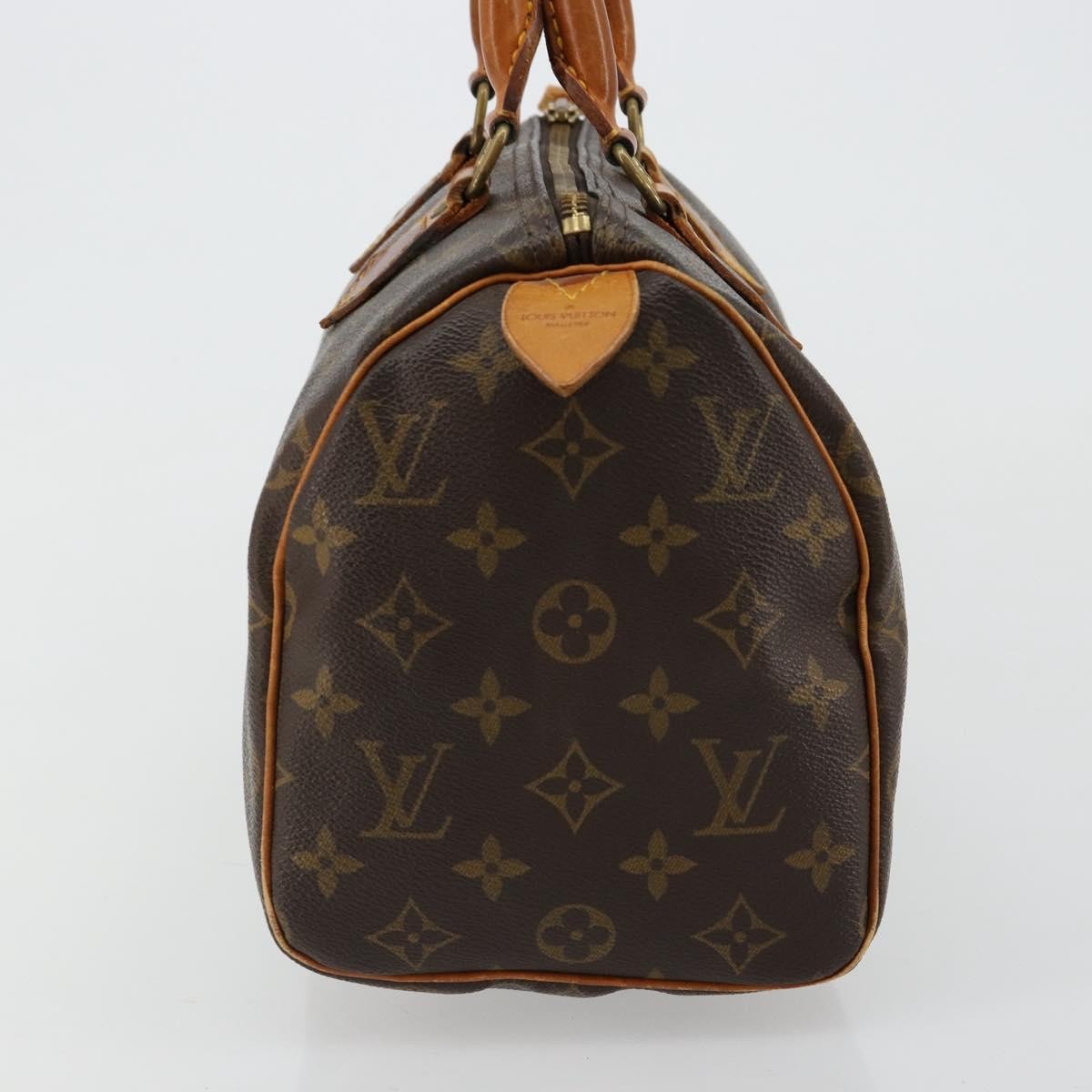 Louis Vuitton Speedy Handbag Monogram Canvas Brown Canvas Handbag ( )