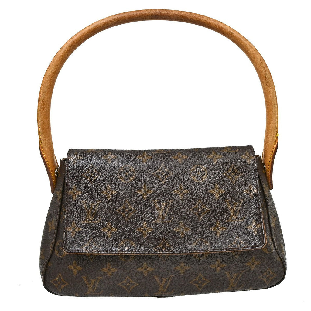 Louis Vuitton Monogram Looping Handbag Monogram Canvas Brown Canvas Handbag ( )