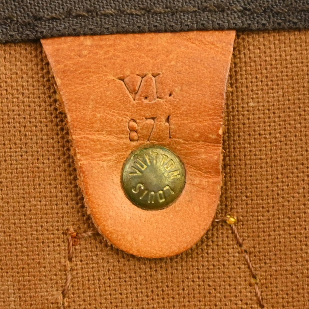 Louis Vuitton Speedy Handbag Monogram Canvas Brown Canvas Handbag ( )