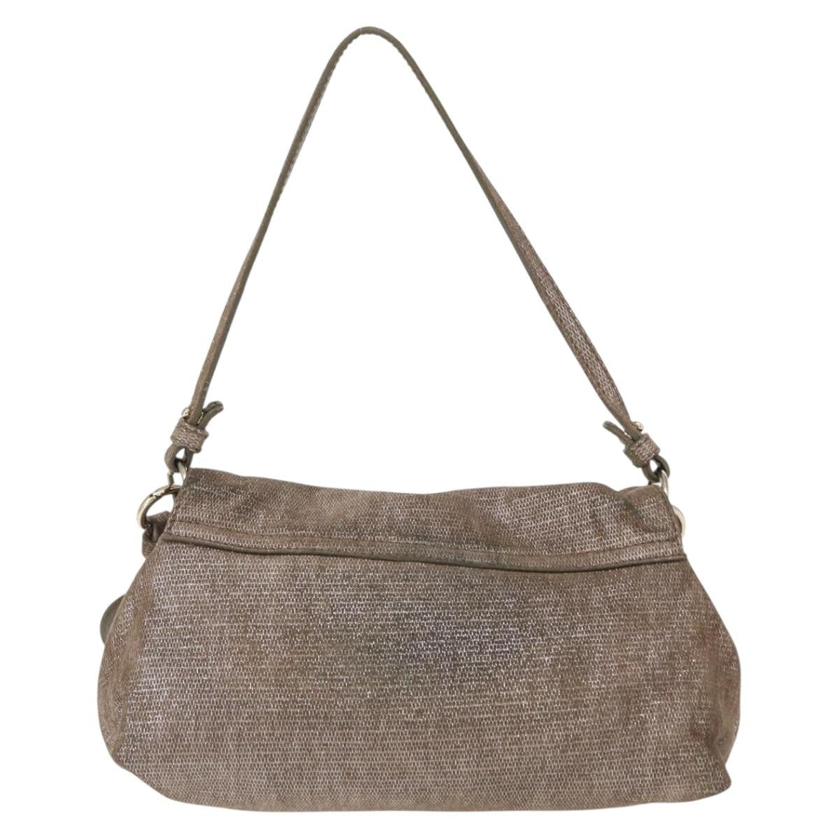 Chloe Lily Handbag Canvas Silver Canvas Handbag (Authentic  )