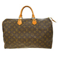 Louis Vuitton Speedy Handbag Monogram Canvas Brown Canvas Handbag ( )