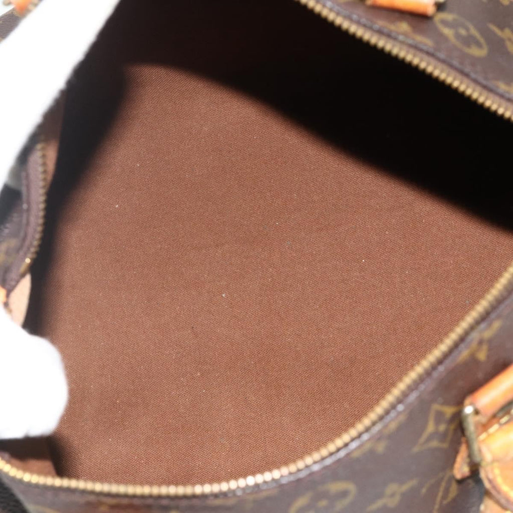 Louis Vuitton Speedy Handbag Monogram Canvas Brown Canvas Handbag ( )