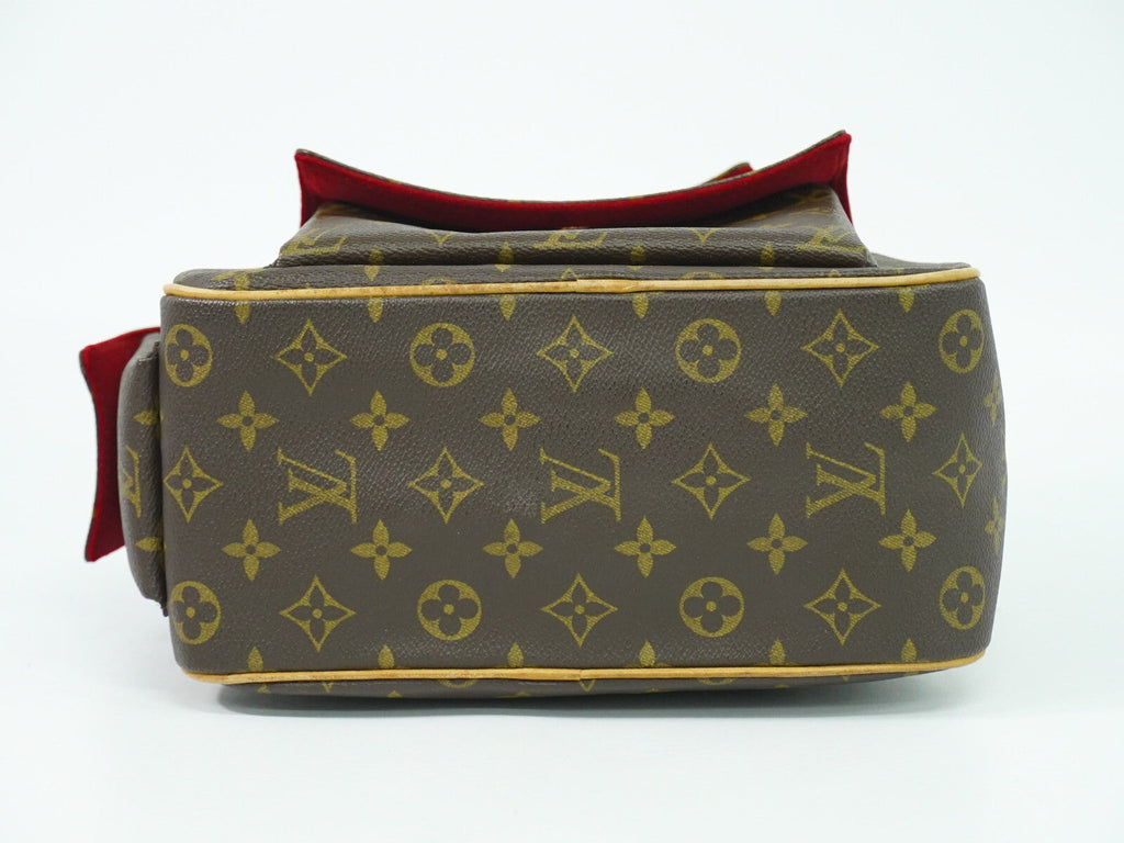 Louis Vuitton Excentri-Cite Handbag Monogram Canvas Brown Canvas Handbag (Authentic  )