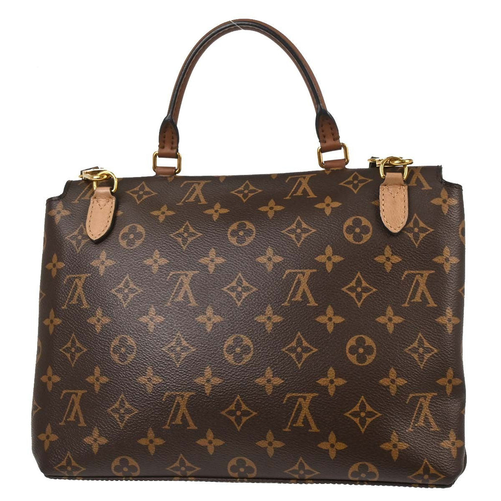 Louis Vuitton Marignan Handbag Monogram Canvas With Leather Brown Canvas Handbag ( )