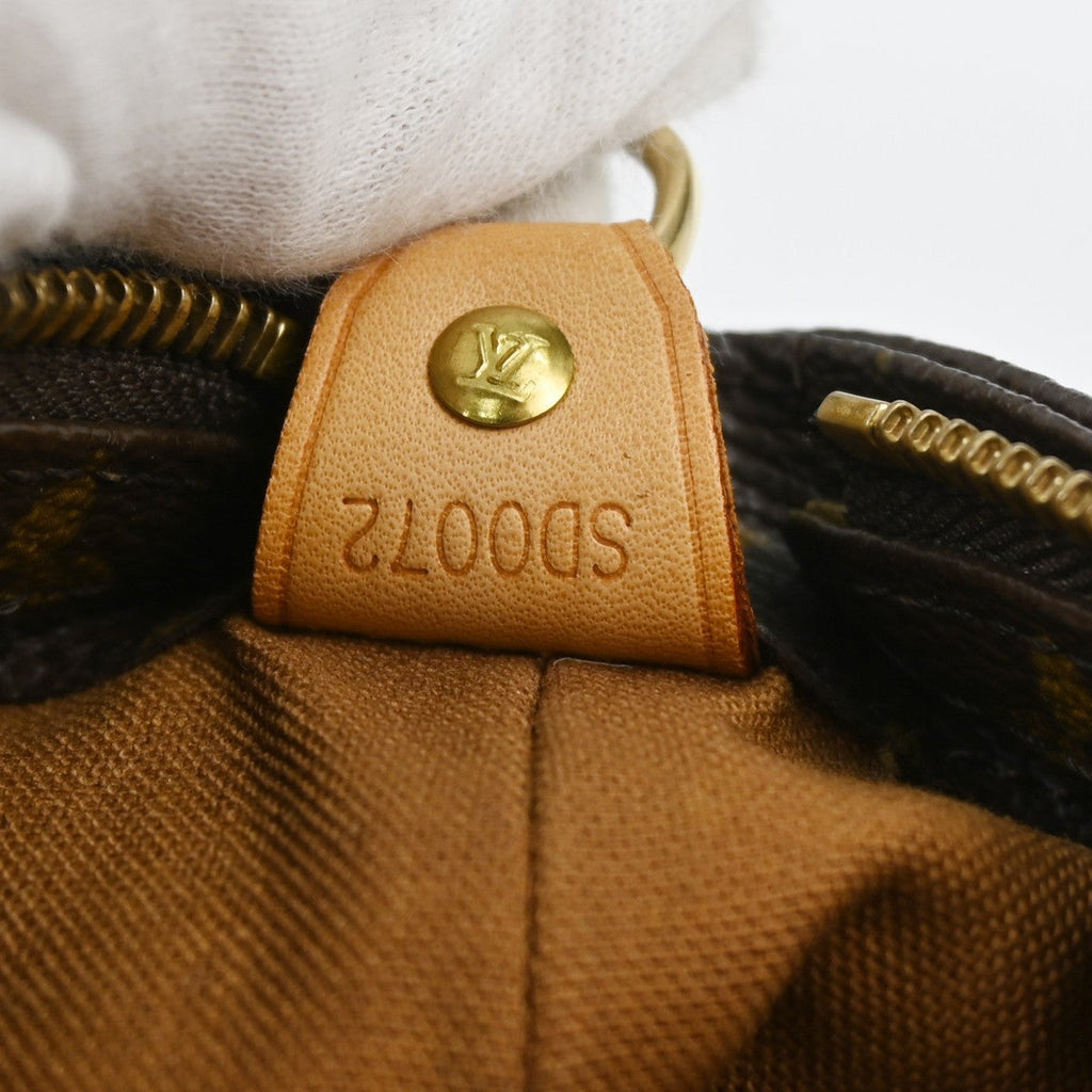Louis Vuitton Cabas Mezzo Monogram Canvas Brown Canvas Handbag ( )