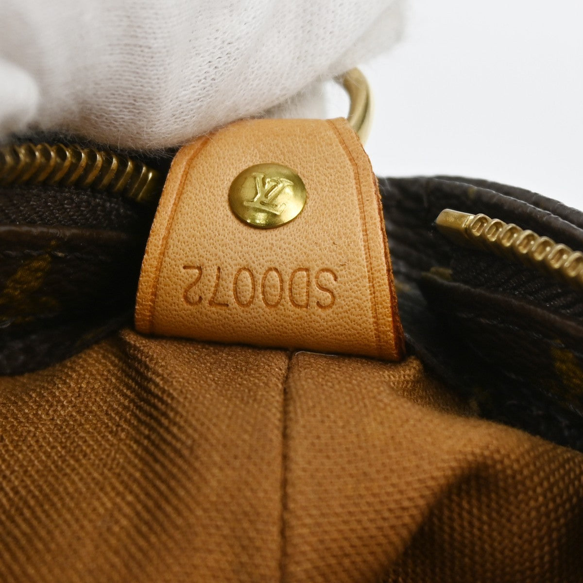 Louis Vuitton Cabas Mezzo Monogram Canvas Brown Canvas Handbag ( )