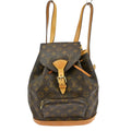 Louis Vuitton Montsouris Backpack Monogram Canvas Brown Canvas Backpack Bag ( )