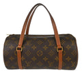 Louis Vuitton Papillon Handbag Monogram Canvas Brown Canvas Handbag ( )