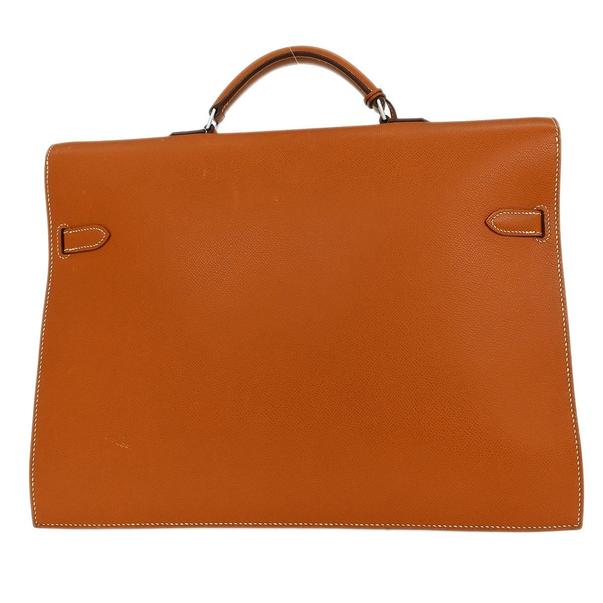 Hermes Kelly Depeche Bag Epsom Gold Leather Handbag (Authentic  )