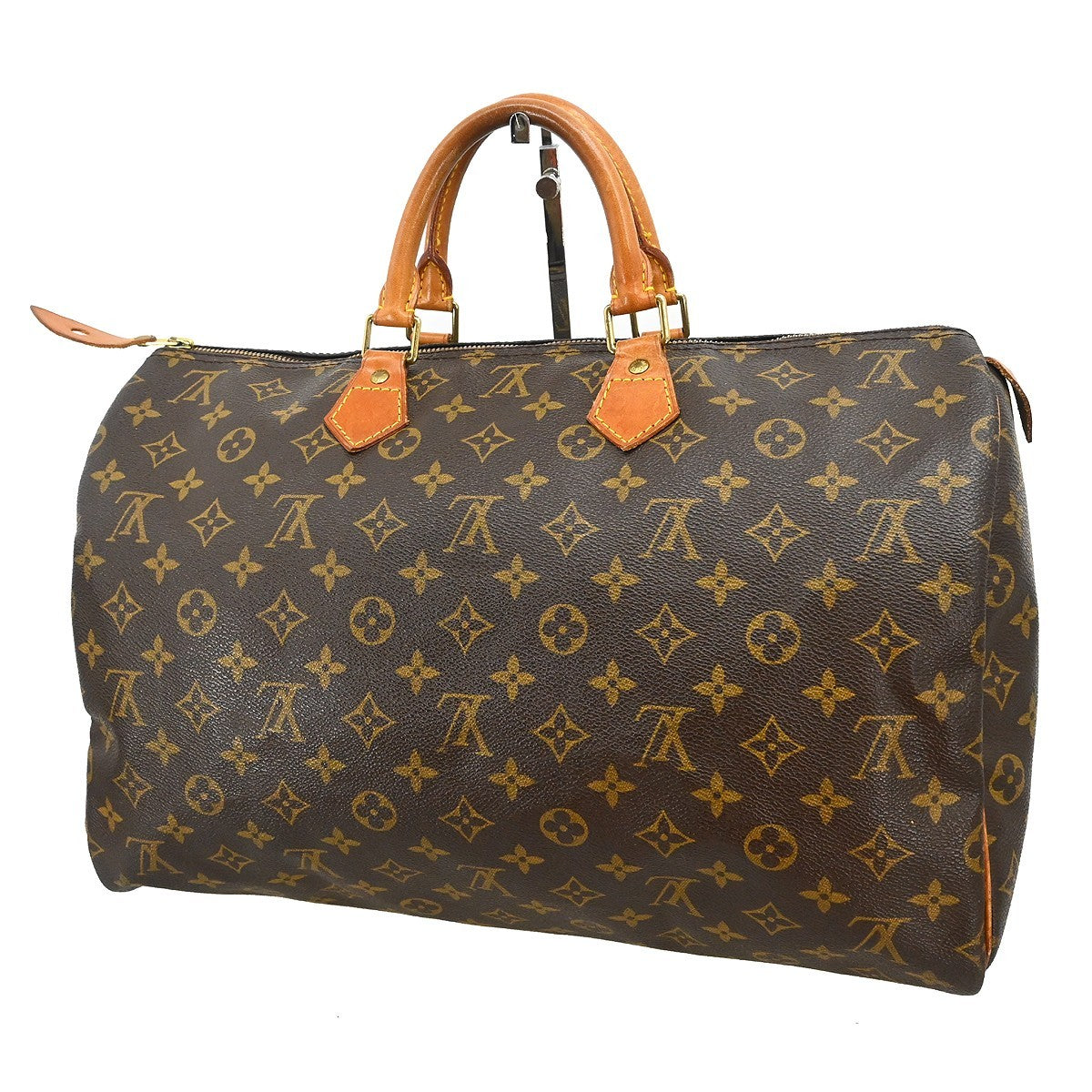 Louis Vuitton Speedy Handbag Monogram Canvas Brown Canvas Handbag ( )