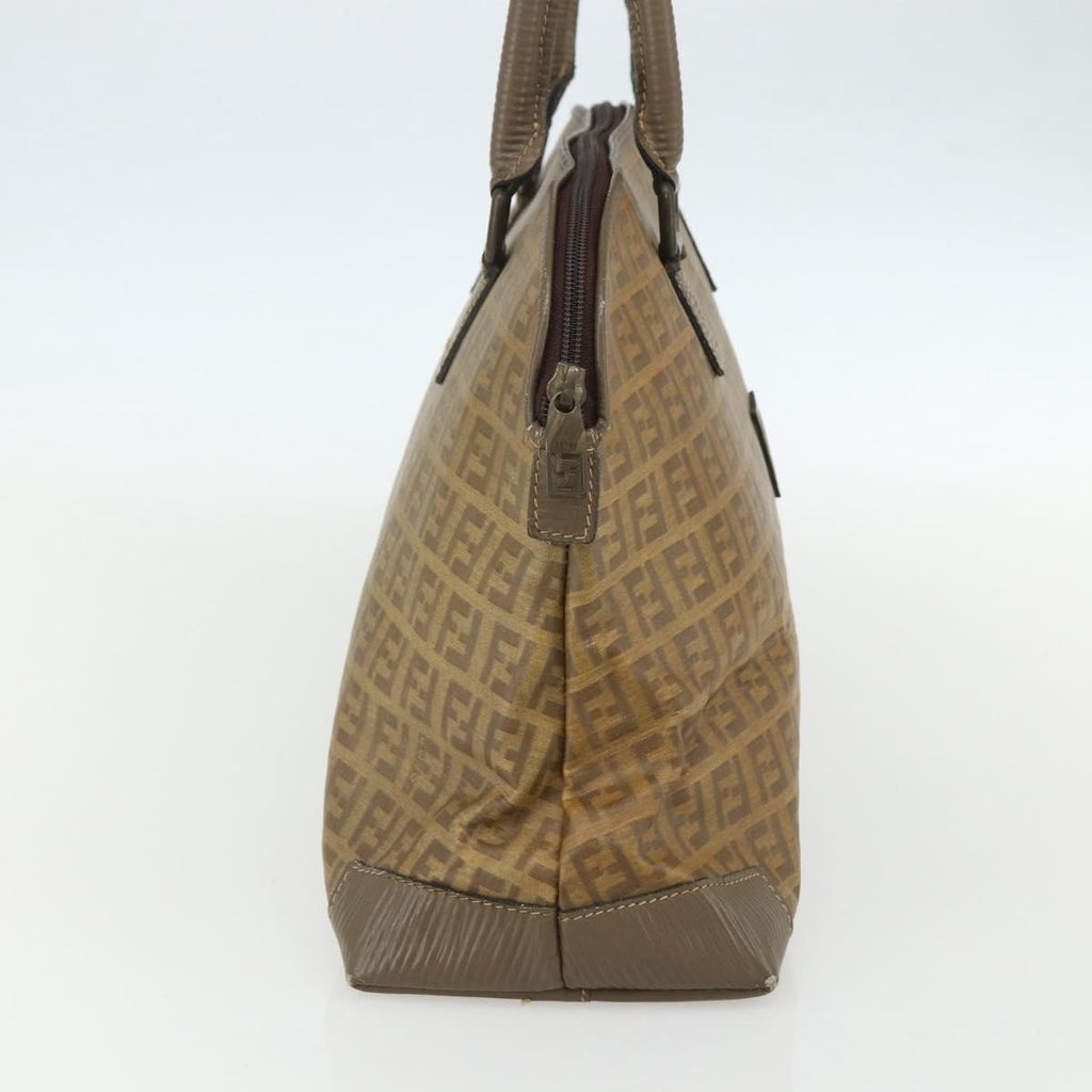 Fendi Zucchino Canvas Brown Canvas Handbag (Authentic  )