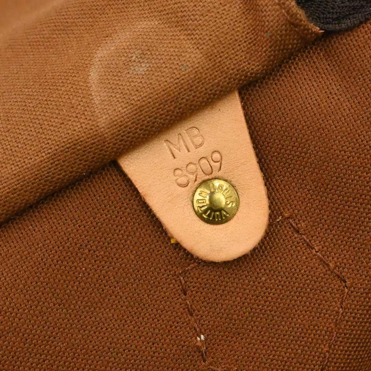 Louis Vuitton Speedy Handbag Monogram Canvas Brown Canvas Handbag ( )