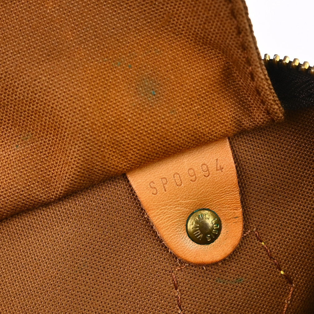 Louis Vuitton Speedy Handbag Monogram Canvas Brown Canvas Handbag ( )