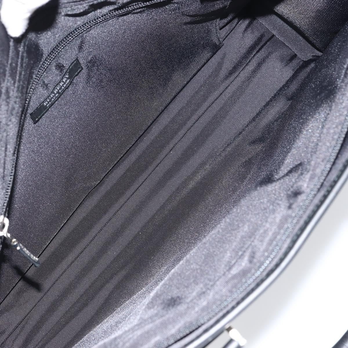 Burberry Black Label Business Bag Nylon Black Nylon Handbag (Authentic  )