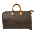 Louis Vuitton Speedy Handbag Monogram Canvas Brown Canvas Handbag ( )