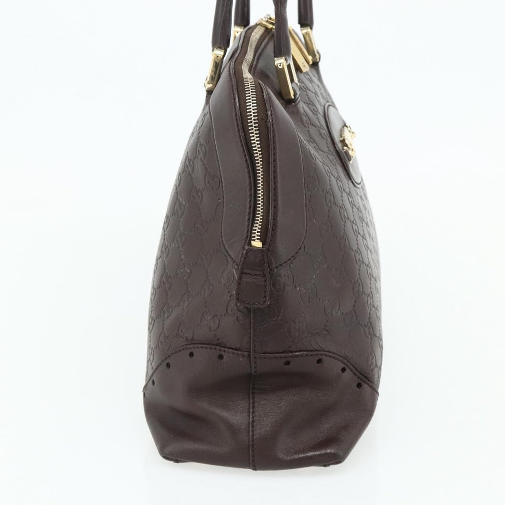 Gucci Guccissima Shoulder Bag Brown Canvas Handbag ( )