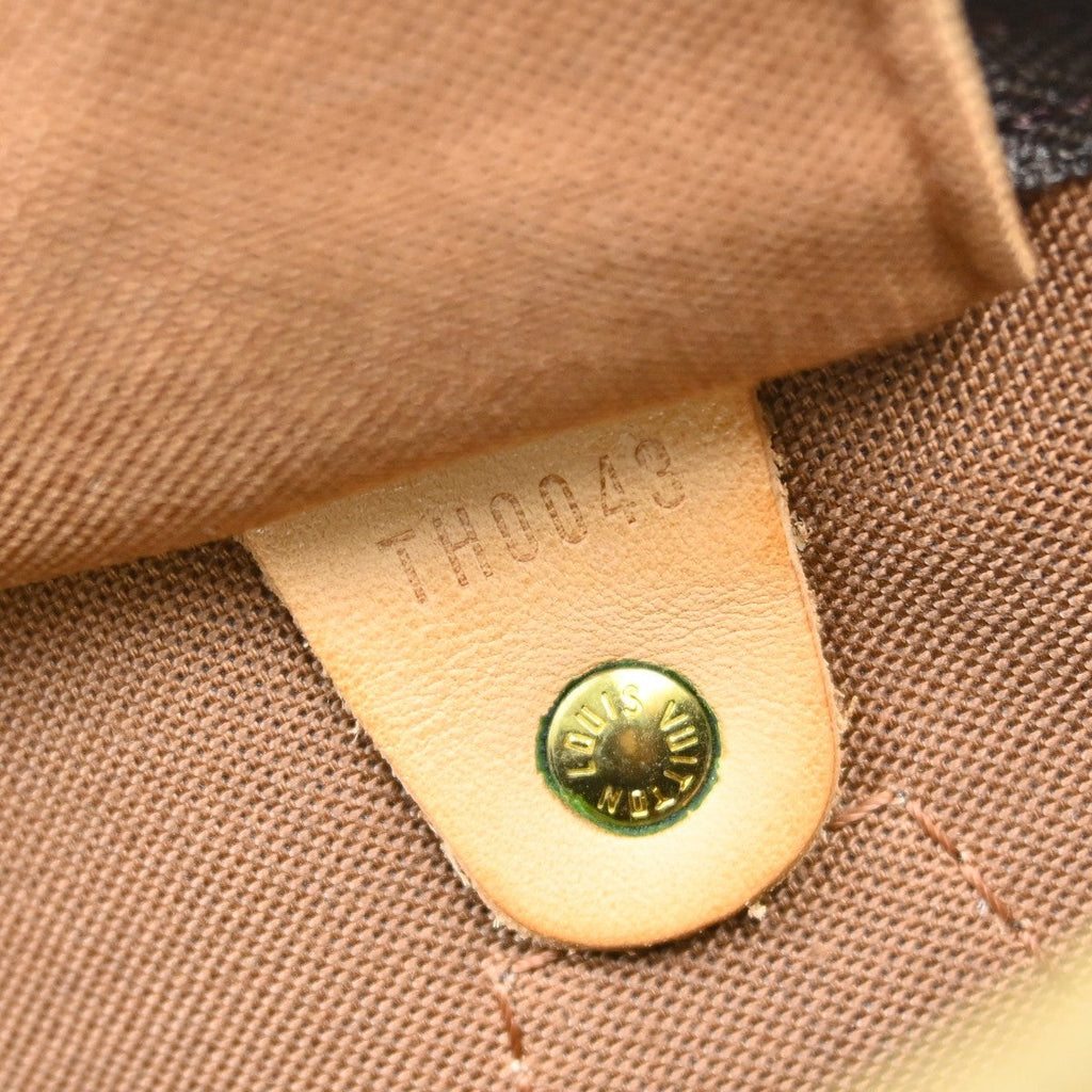 Louis Vuitton Speedy Handbag Monogram Canvas Brown Canvas Handbag ( )