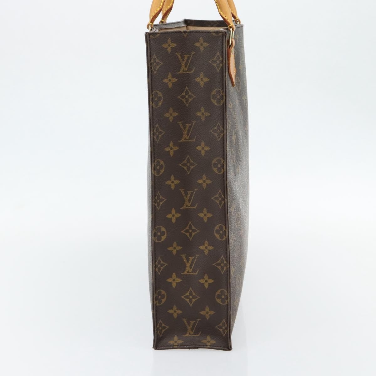 Louis Vuitton Vintage Sac Plat Bag Monogram Canvas Brown Canvas Handbag ( )