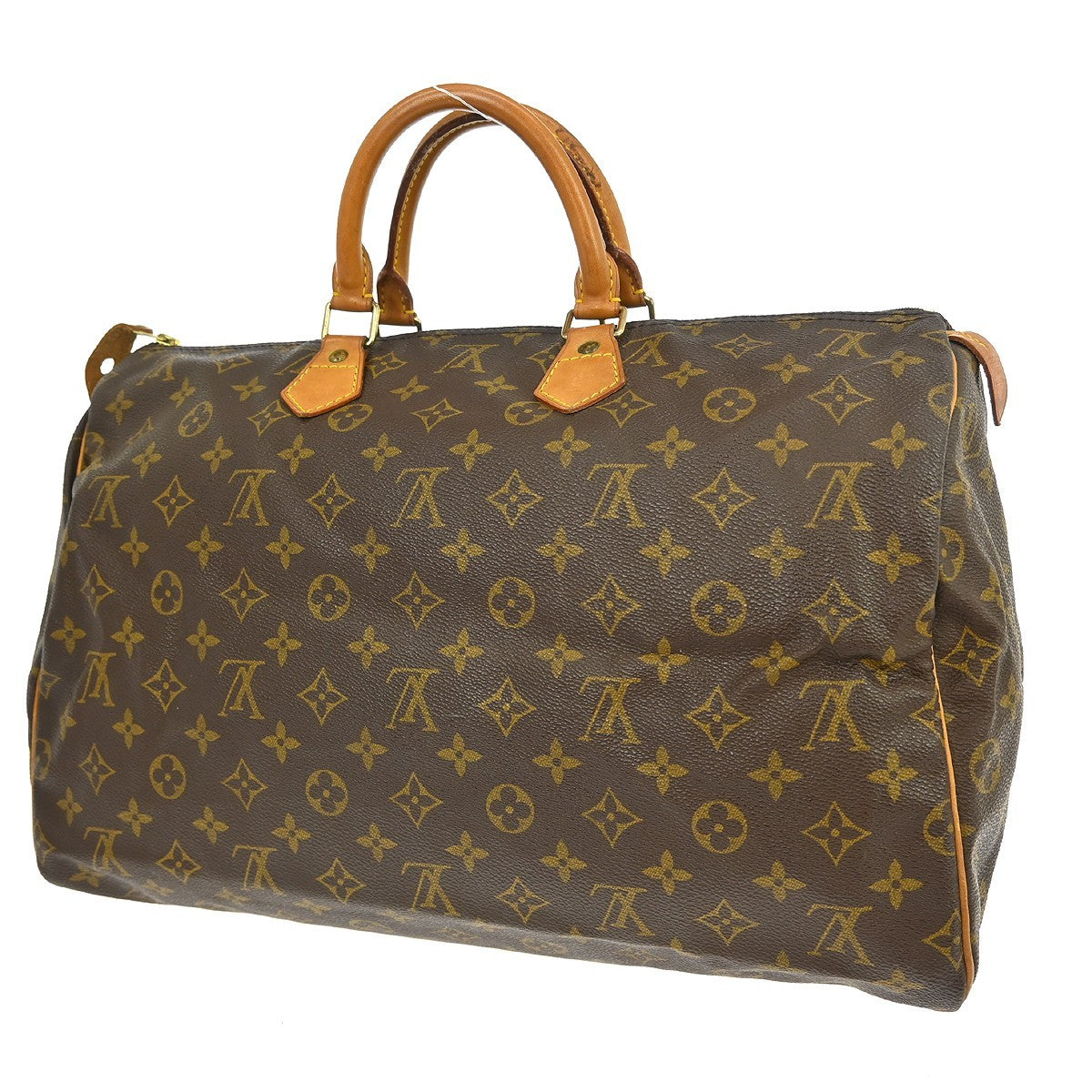 Louis Vuitton Speedy Handbag Monogram Canvas Brown Canvas Handbag ( )