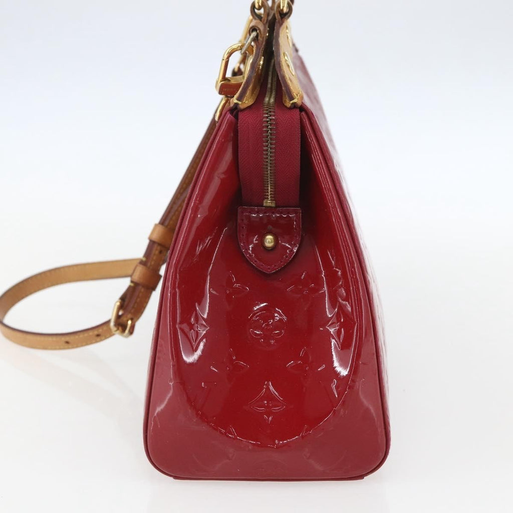 Louis Vuitton Brea Handbag Monogram Vernis Red Patent_Leather Handbag (Authentic  )