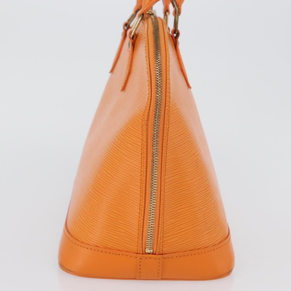 Louis Vuitton Alma Handbag Epi Leather Orange Leather Handbag (Authentic  )