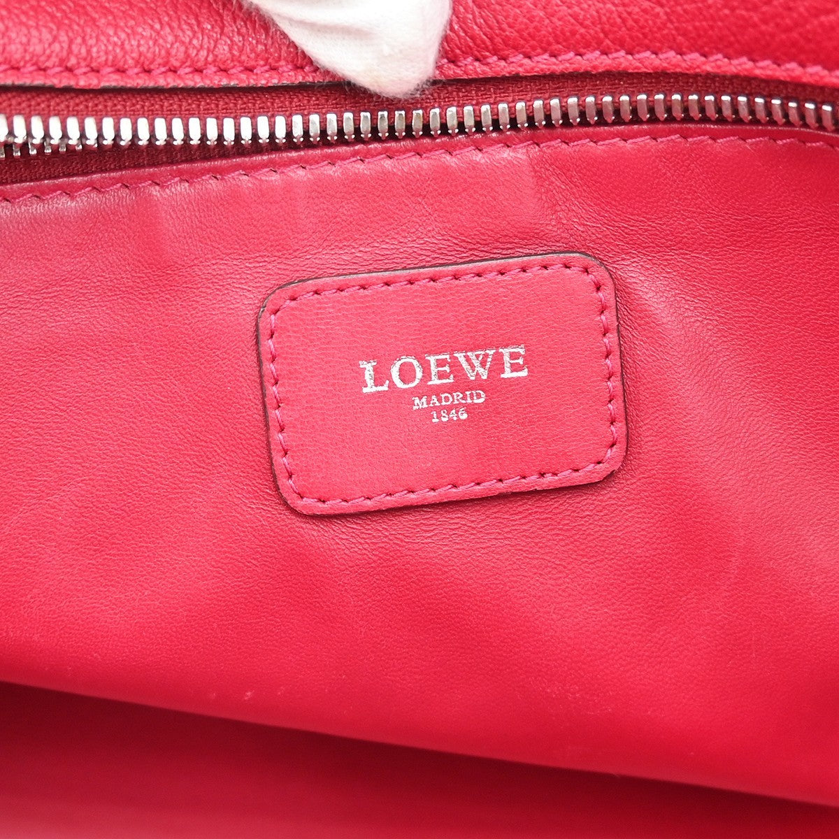 Loewe Amazona Bag Leather Pink Leather Handbag (Authentic  )