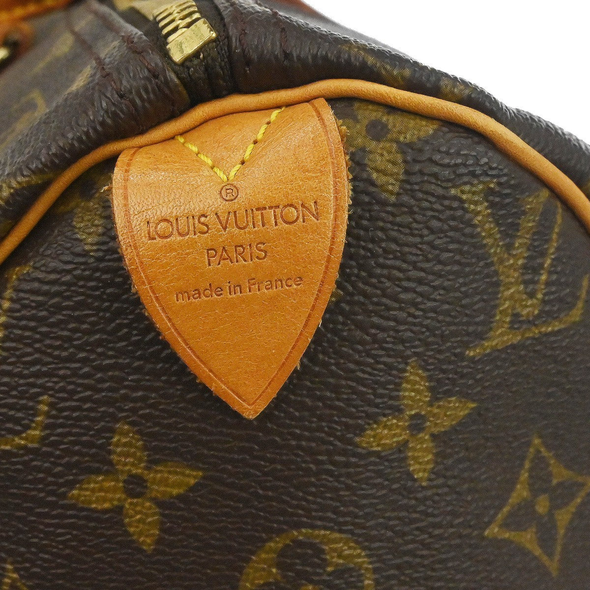 Louis Vuitton Speedy Handbag Monogram Canvas Brown Canvas Handbag ( )