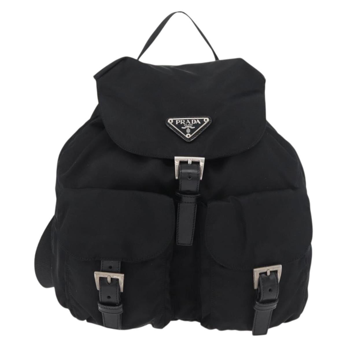 Prada Sac À Dos Re-Nylon Nylon Black Nylon Backpack Bag ( )