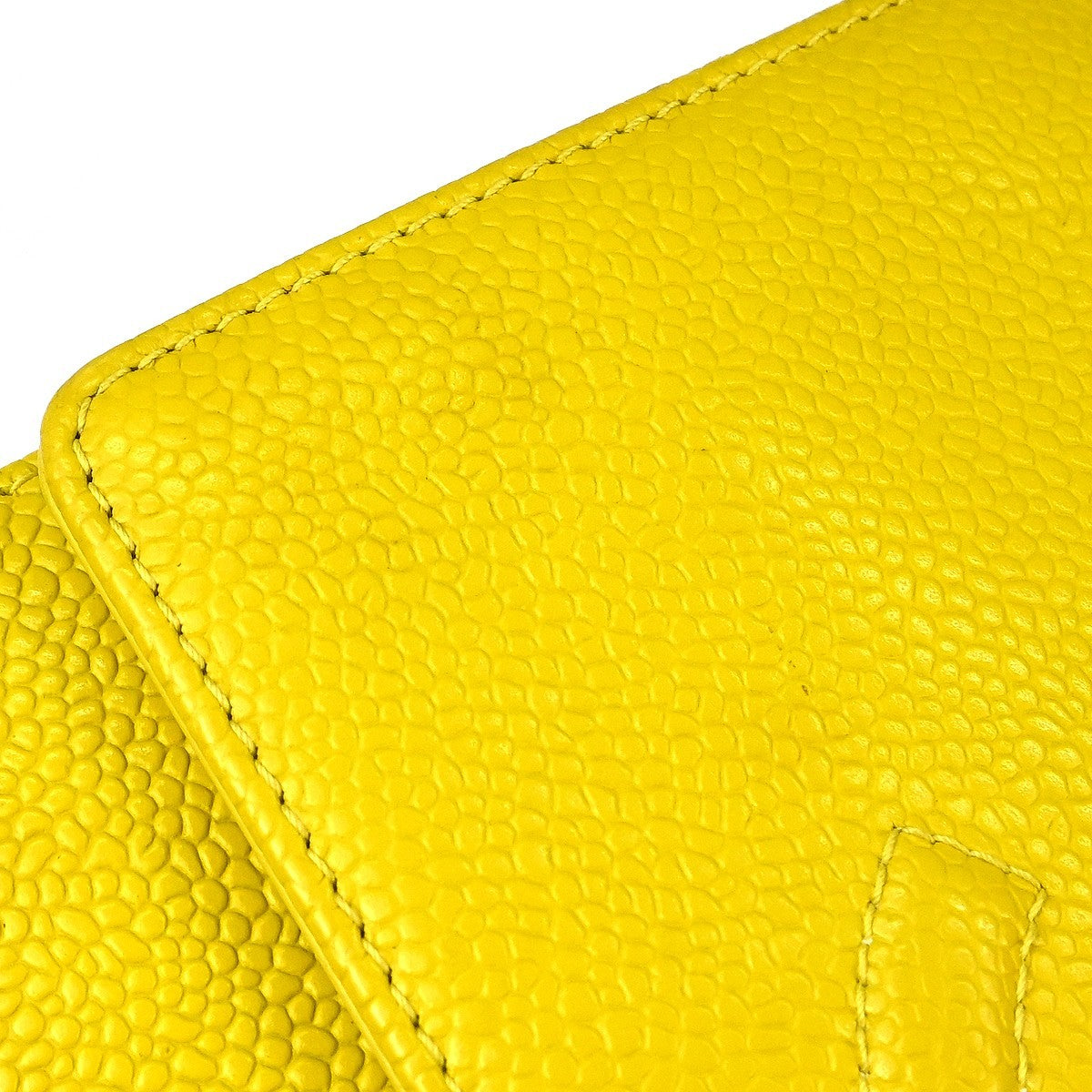 Chanel Wallet On Chain Caviar Yellow Calfskin Handbag ( )