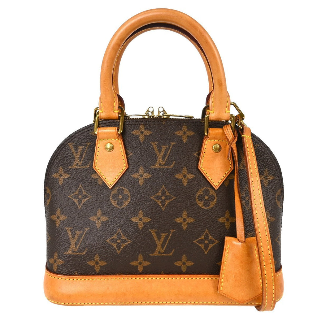 Louis Vuitton Alma Handbag Monogram Canvas Brown Canvas Handbag ( )