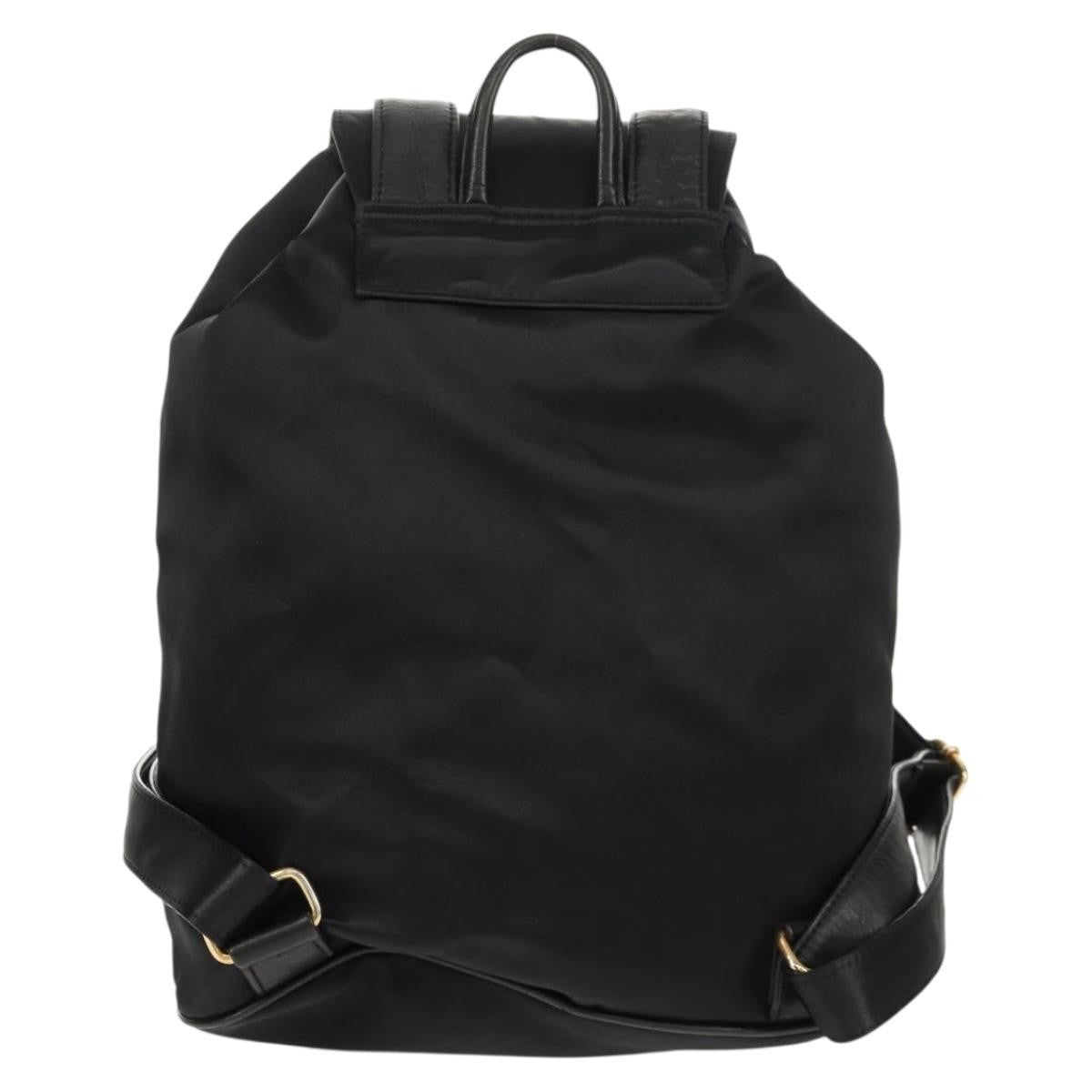 Valentino Garavani Backpack Nylon Black Nylon Backpack Bag (Authentic  )