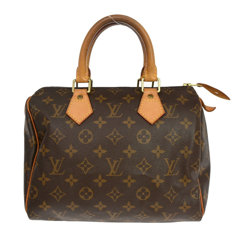 Louis Vuitton Speedy Handbag Monogram Canvas Brown Canvas Handbag ( )