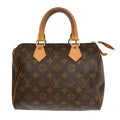 Louis Vuitton Speedy Handbag Monogram Canvas Brown Canvas Handbag ( )