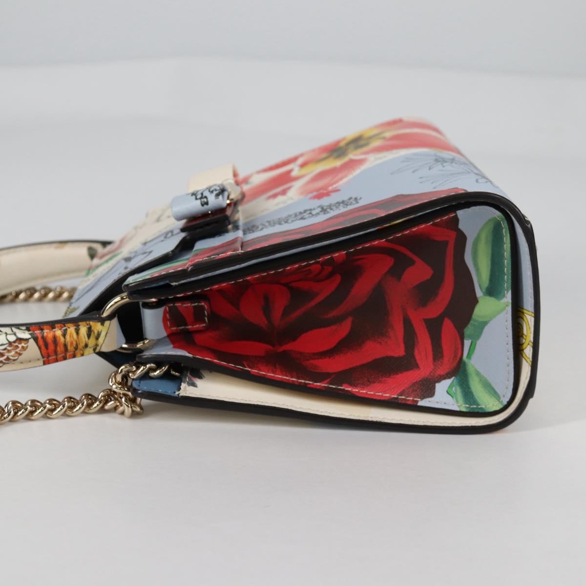 Salvatore Ferragamo Vala Handbag Leather Multicolour Leather Handbag (Authentic  )