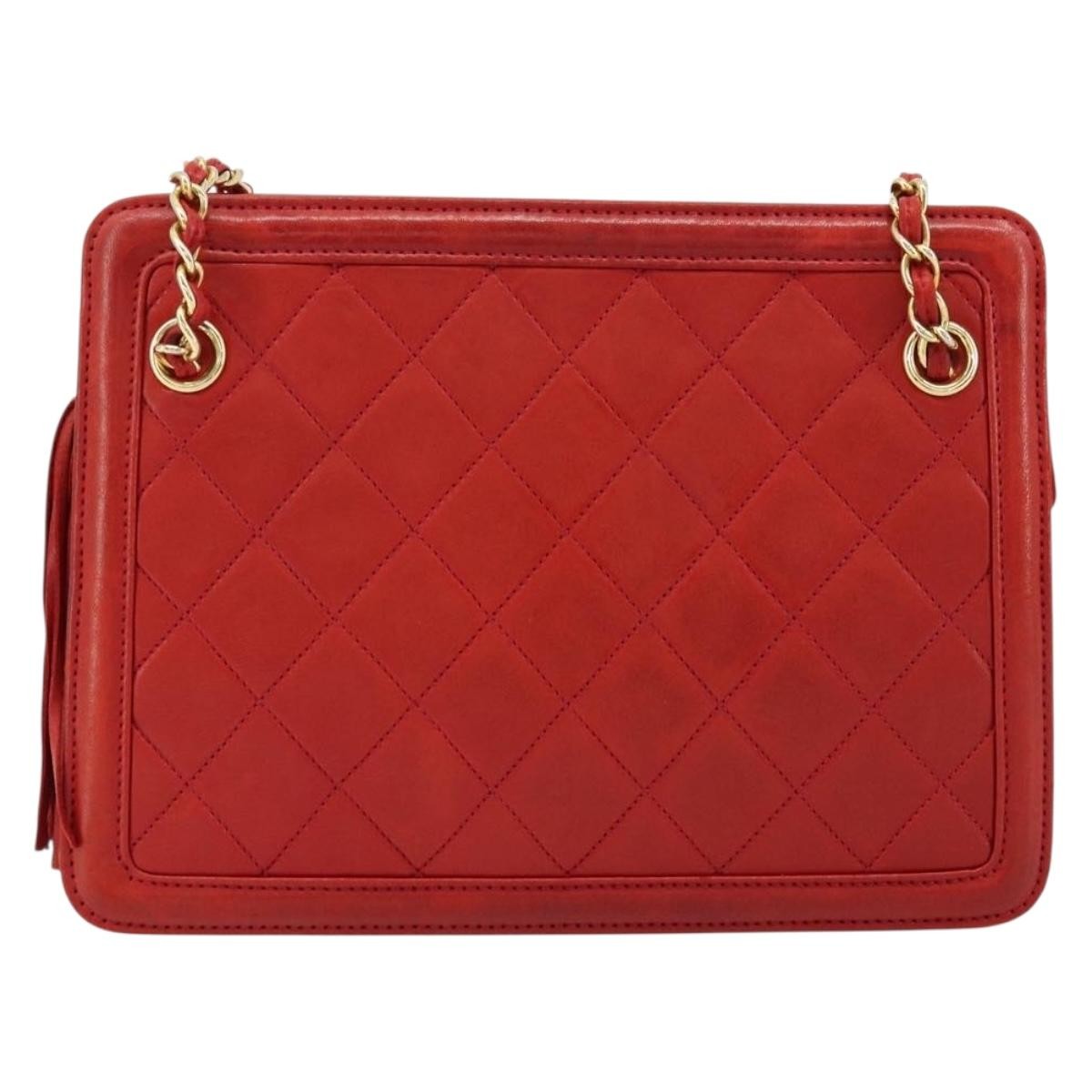 Chanel Chain Clutch Leather Multicolour Leather Handbag ( )