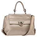 Salvatore Ferragamo Sofia Satchel Leather Beige Leather Bag (Authentic  )