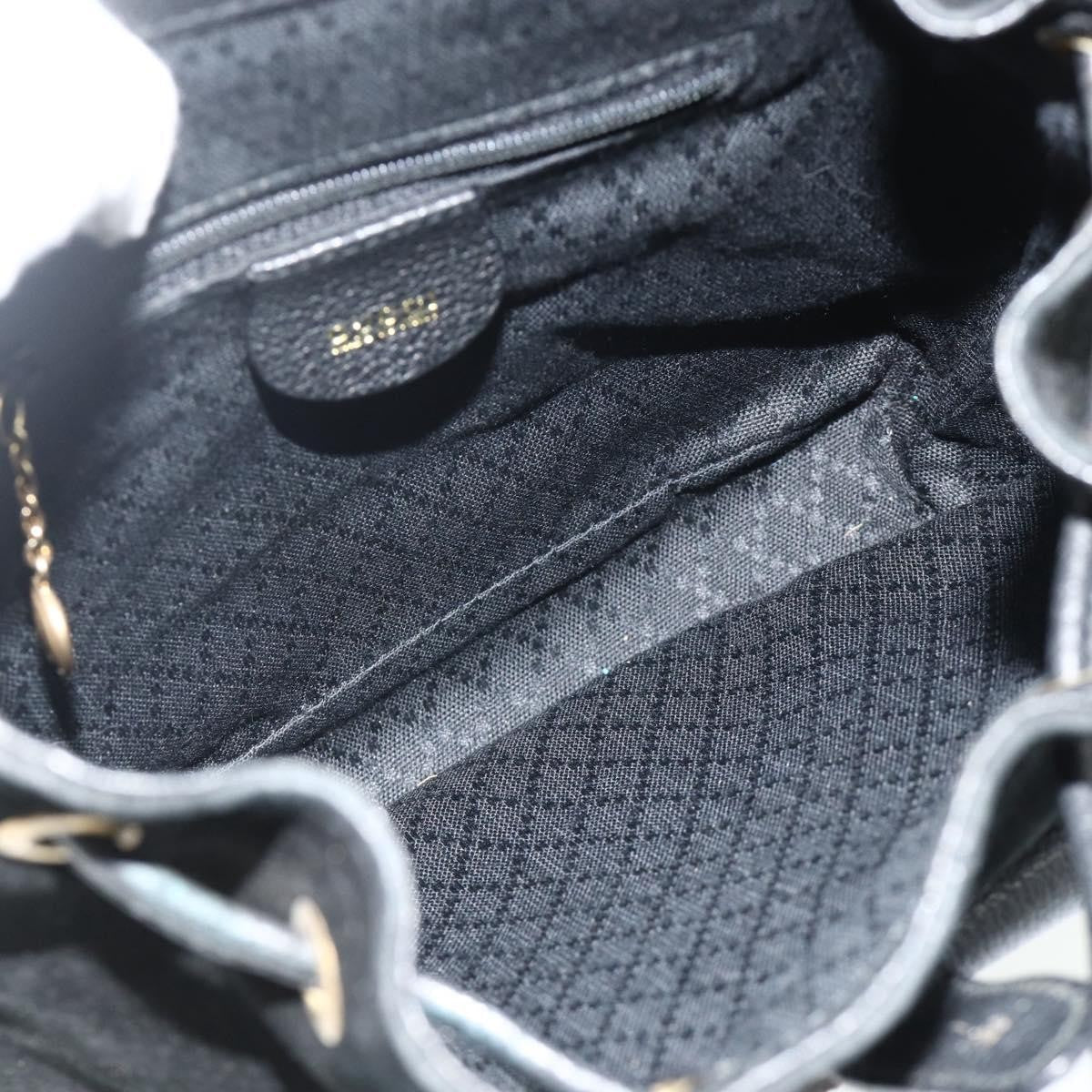 Gucci Gucci Bamboo Backpack Daim Black Suede Backpack Bag ( )